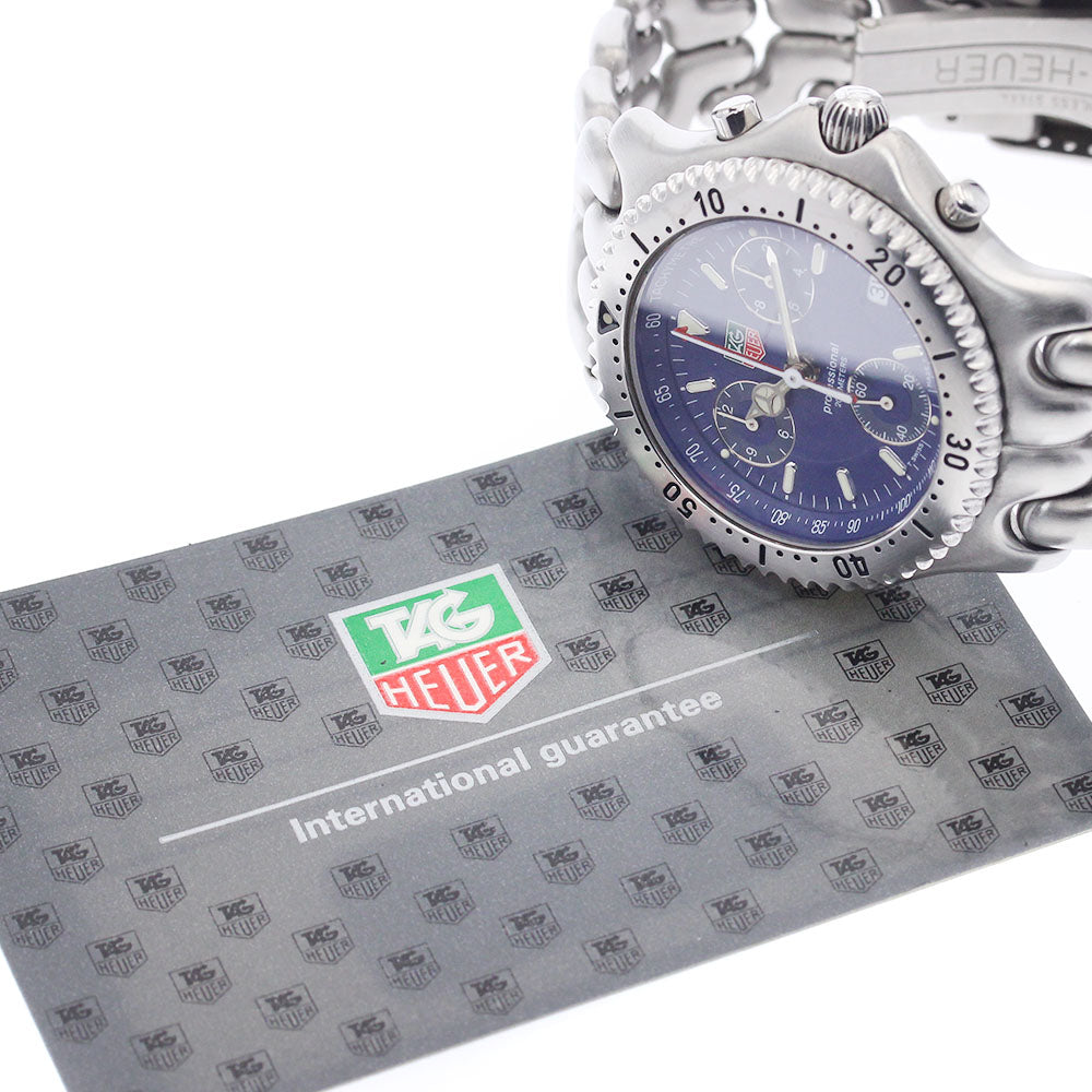 TAG HEUER S/el Professional 200m CG1114 Date Blue Dial Quartz Men's Watch_945685