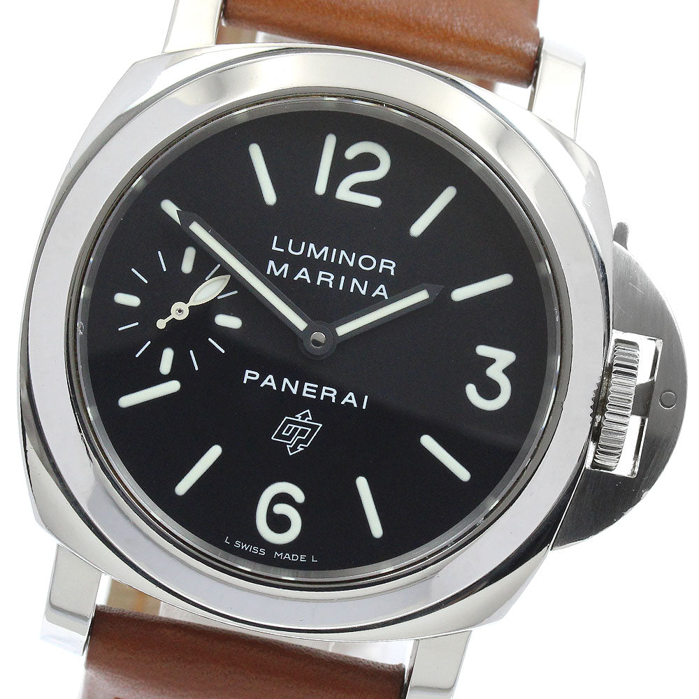 PANERAI Luminor Marina Logo PAM00005 black Dial Hand Winding Men's Watch_945687