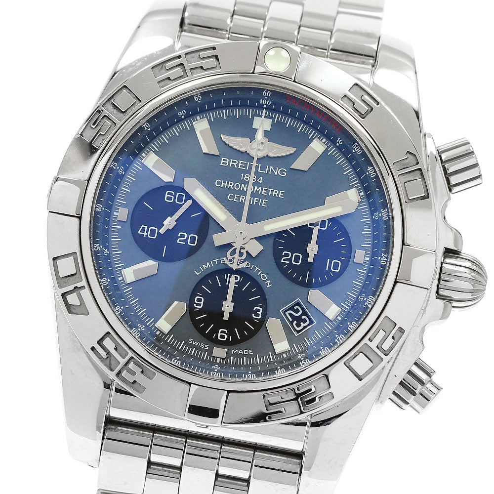 BREITLING Chronomat44 AB0111 Japan Limited 400 Black shell Dial Automatic Men's Watch_945728