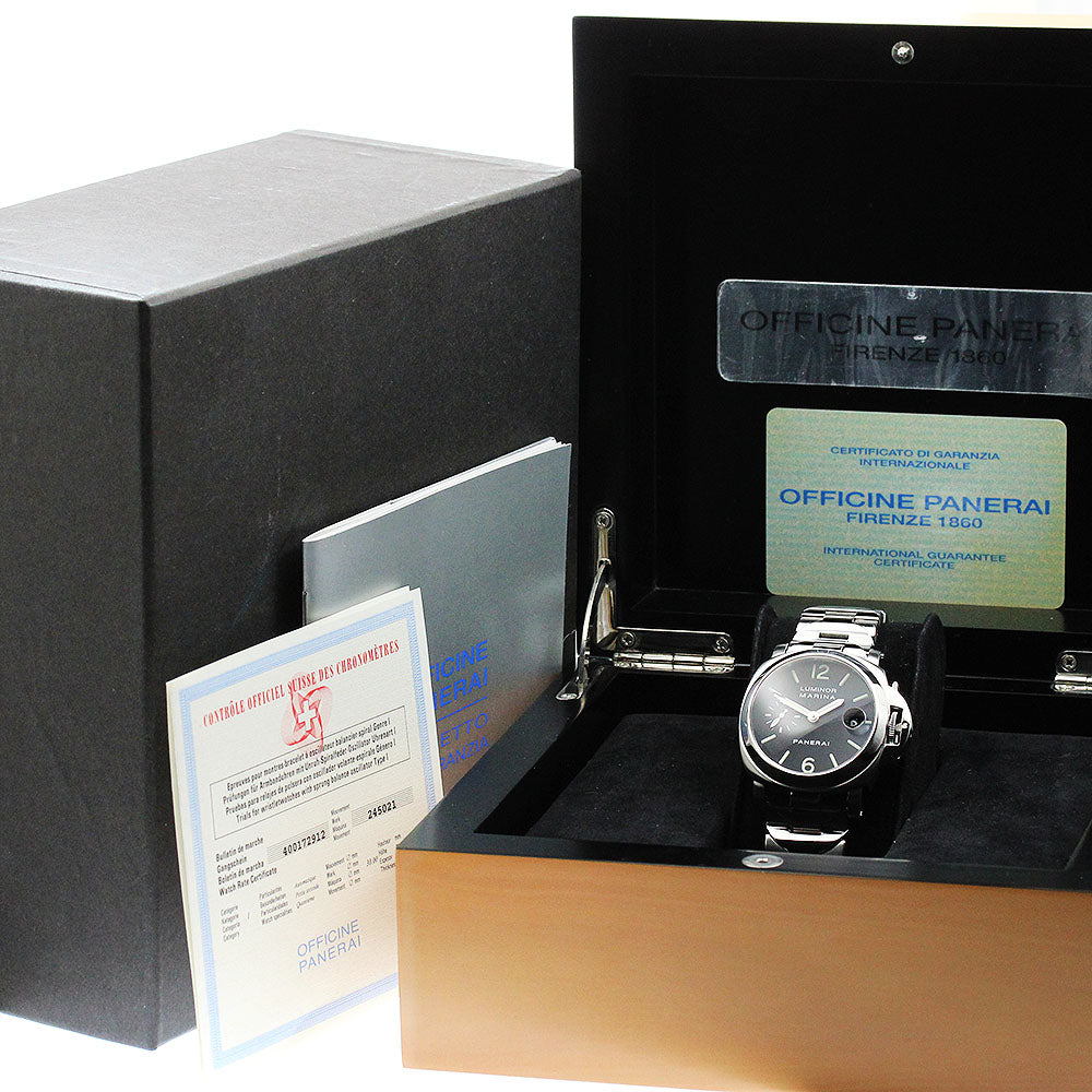 PANERAI Luminor Marina PAM00050 Small Second Date Automatic Men's Watch_945754