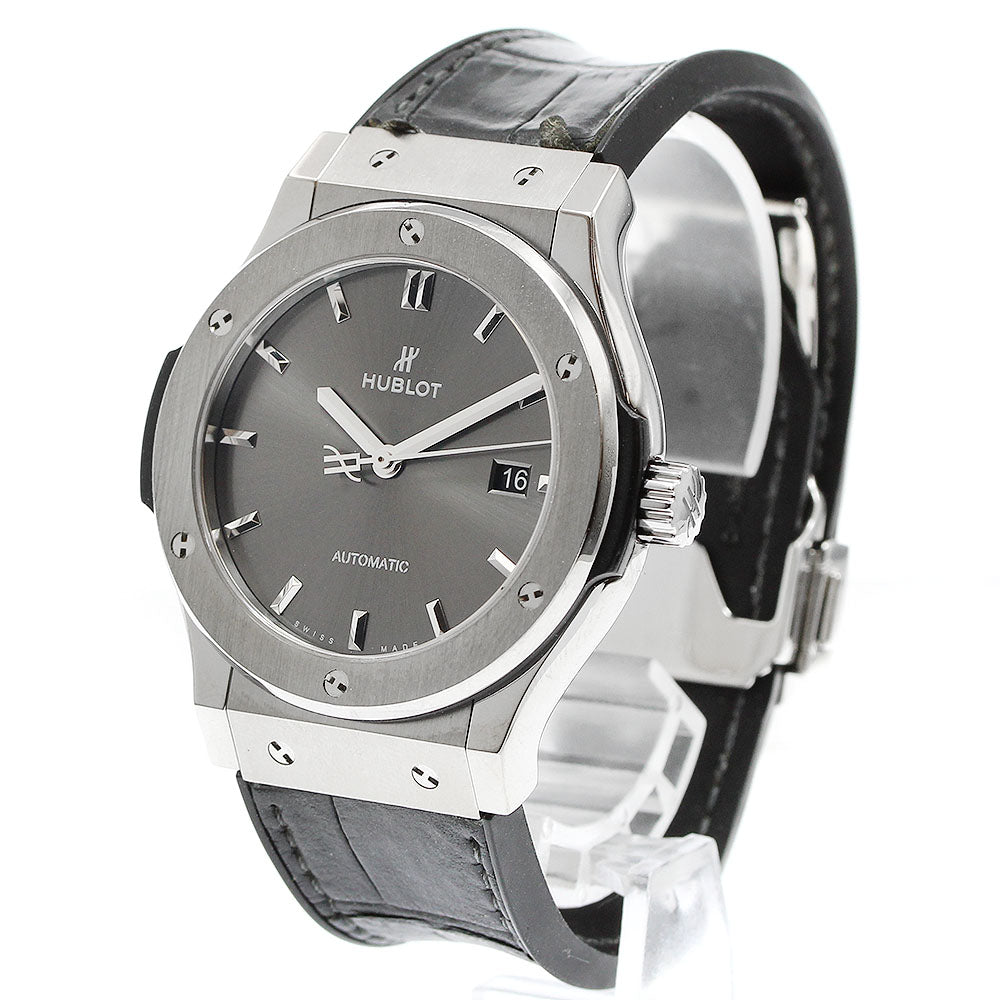 HUBLOT classic fusion titanium racing gray 542.NX.7071.LR Date gray Dial Automatic Men's Watch_945761