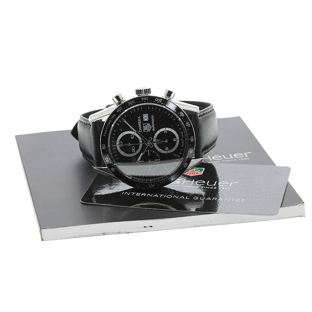 TAG HEUER Carrera CV2010-3 Chronograph Date black Dial Automatic Men's_945805