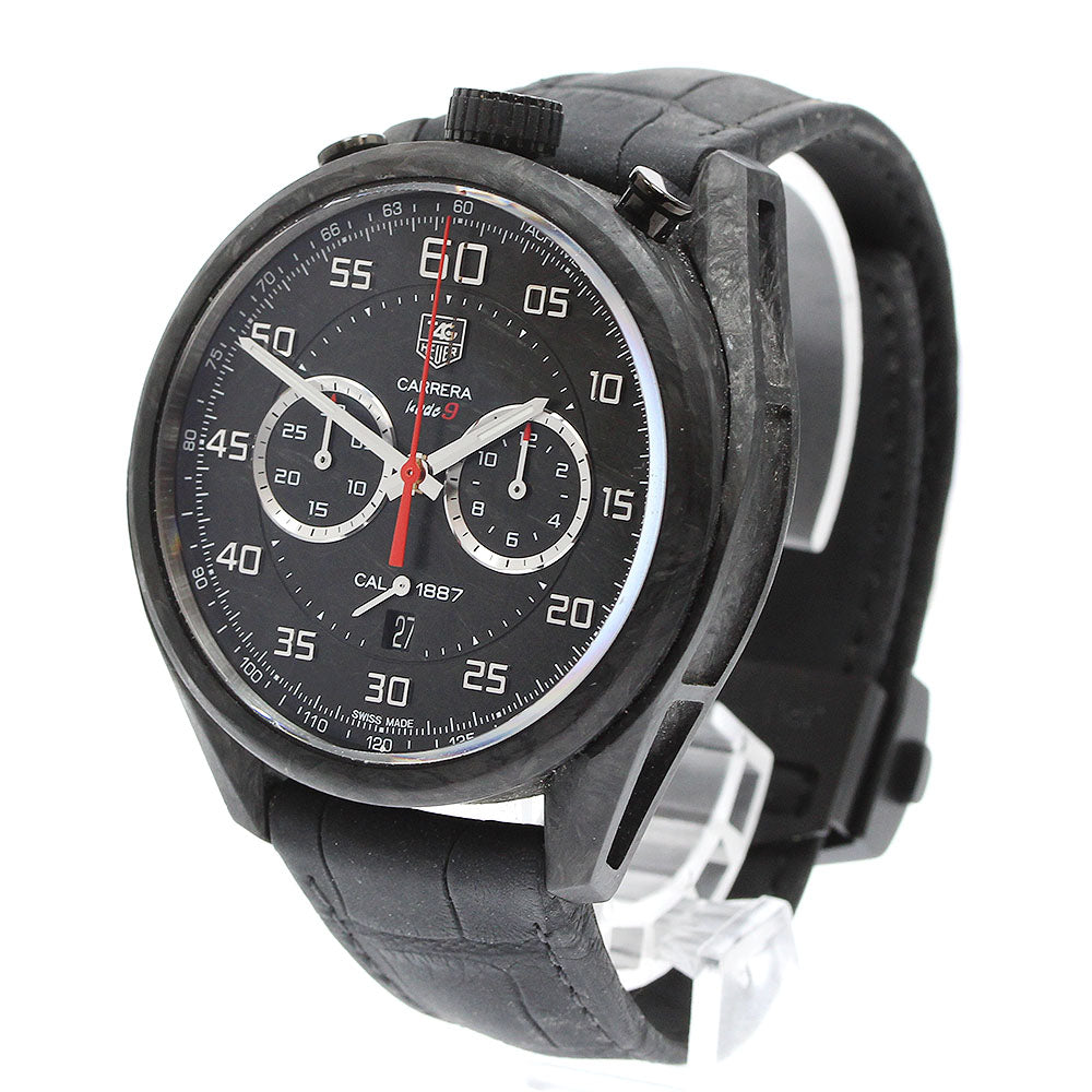 TAG HEUER Carrera CMC Carbon kode9 Limited CAR2C91.FC6341 Chronograph Date black Dial Automatic Men's Watch_945830