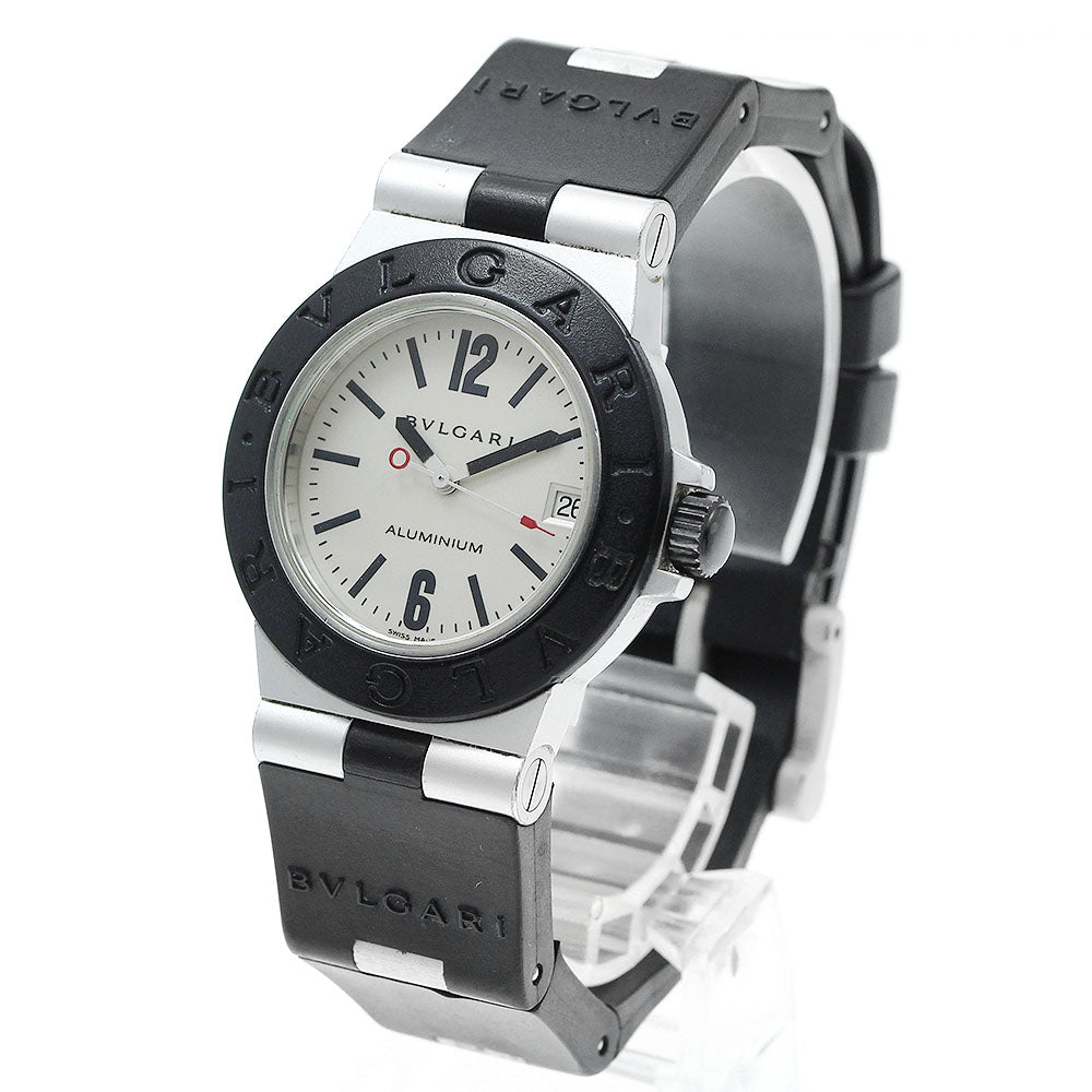 BVLGARI aluminum AL32A Date Silver Dial Quartz Boy's Watch_945834