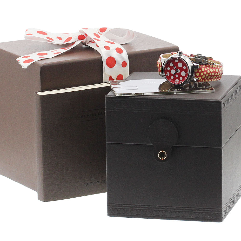 LOUIS VUITTON Tambour Yayoi Kusama model Q12M7 10P diamond Ladies Watch_945838