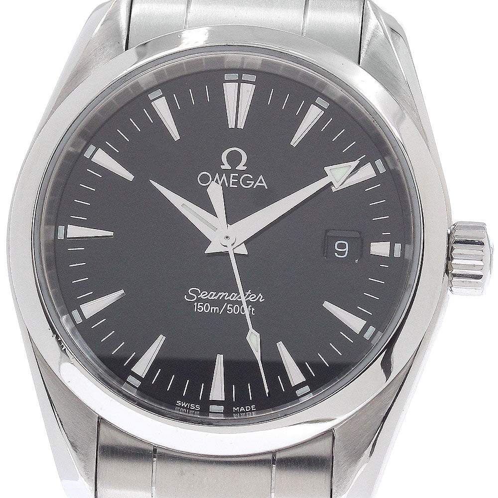 OMEGA Seamaster Aqua Terra 2518.50 Date black Dial Quartz Boy's Watch_945845