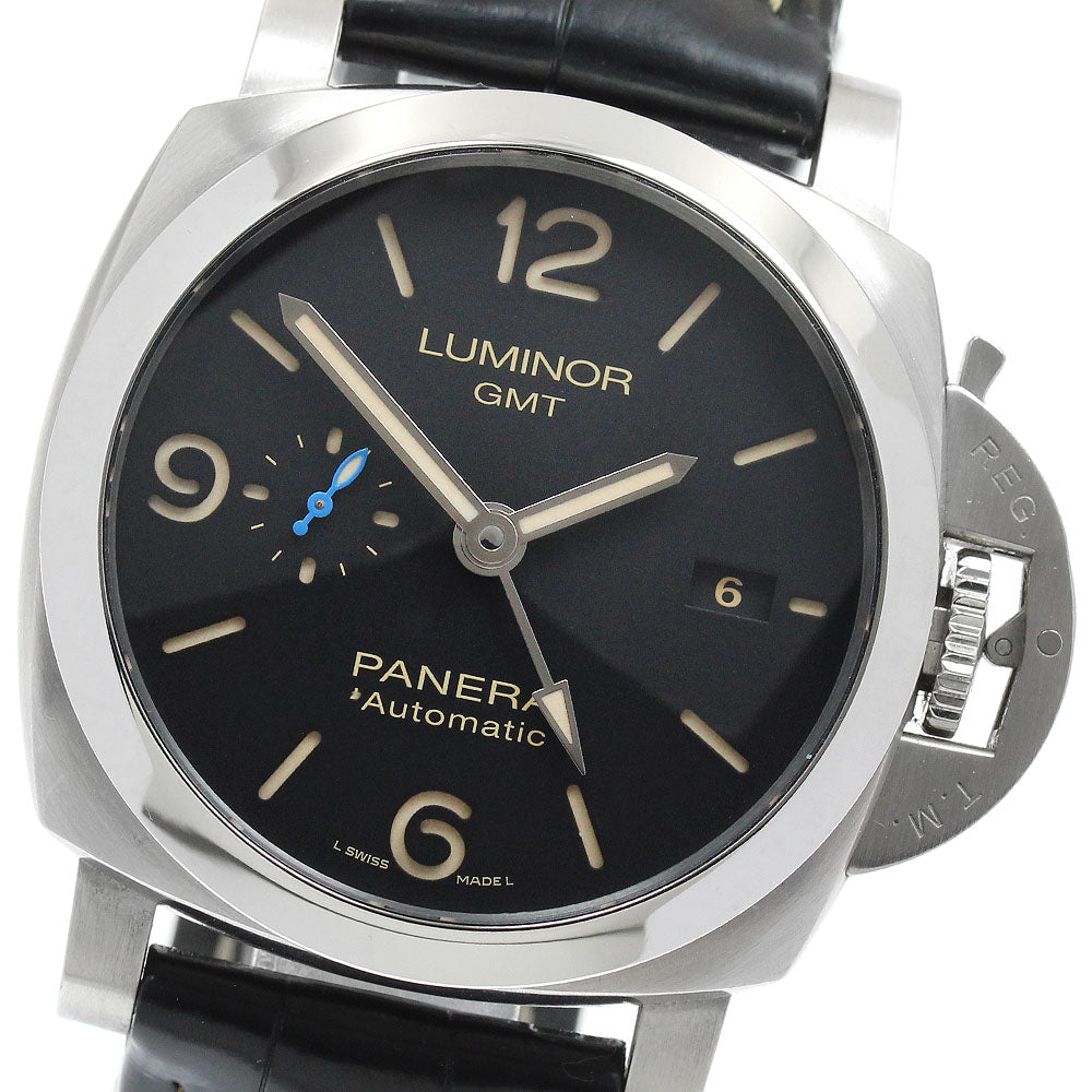 PANERAI Luminor 1950 Acciaio PAM01320 GMT date black Dial Automatic Men's Watch_945849