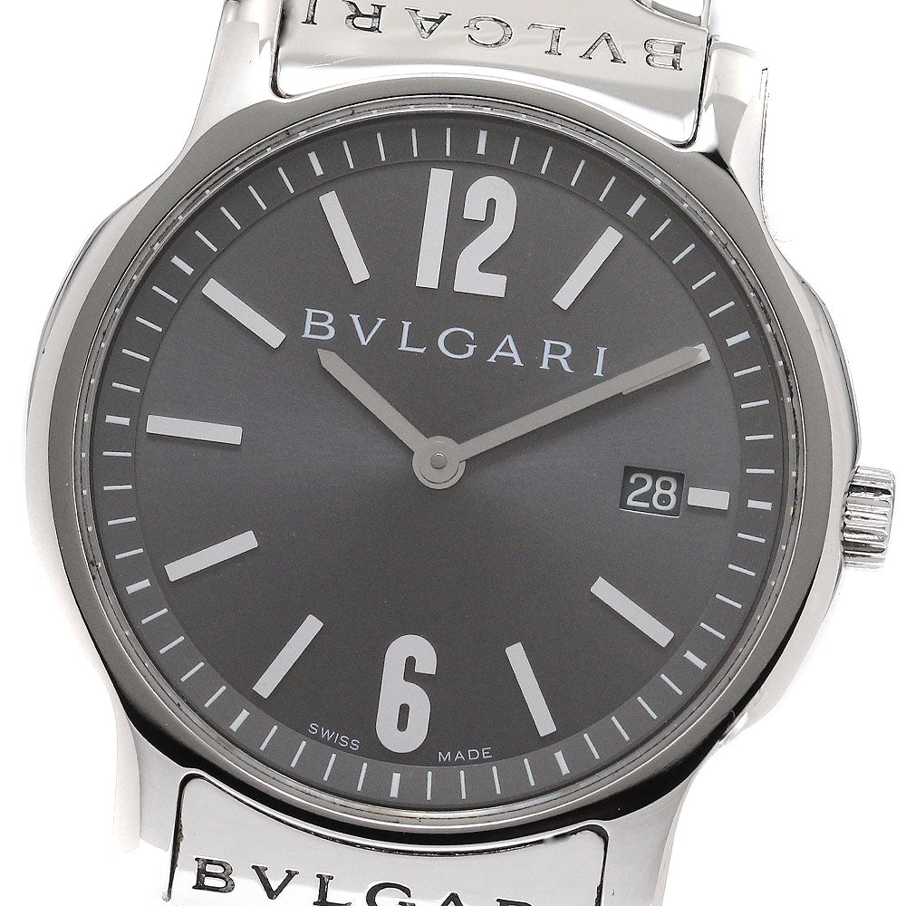 BVLGARI Solo tempo ST35S Date Gray Dial Quartz Men's Watch_945850