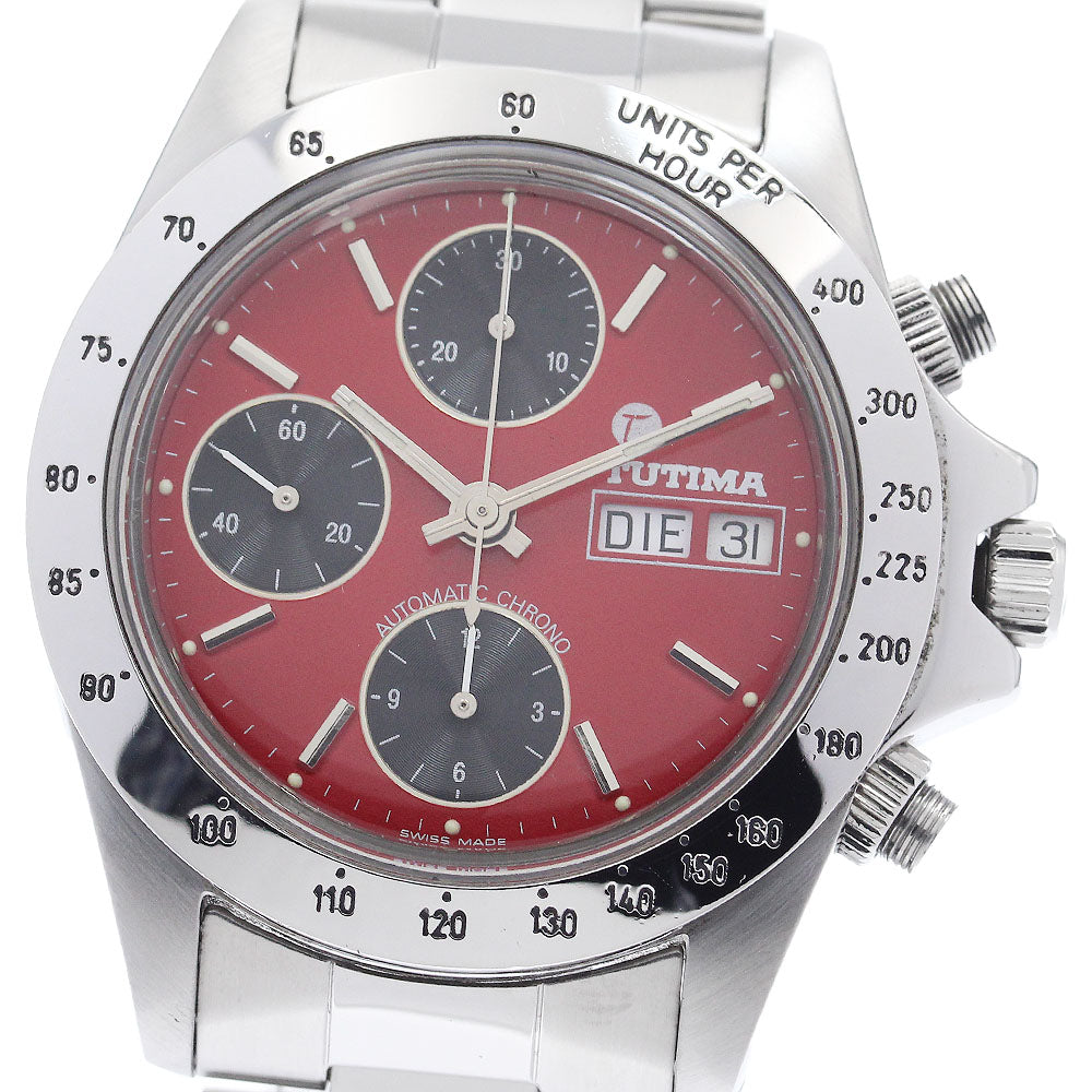 TUTIMA 793 Chronograph day date Black / red Dial Automatic Men's Watch_945857