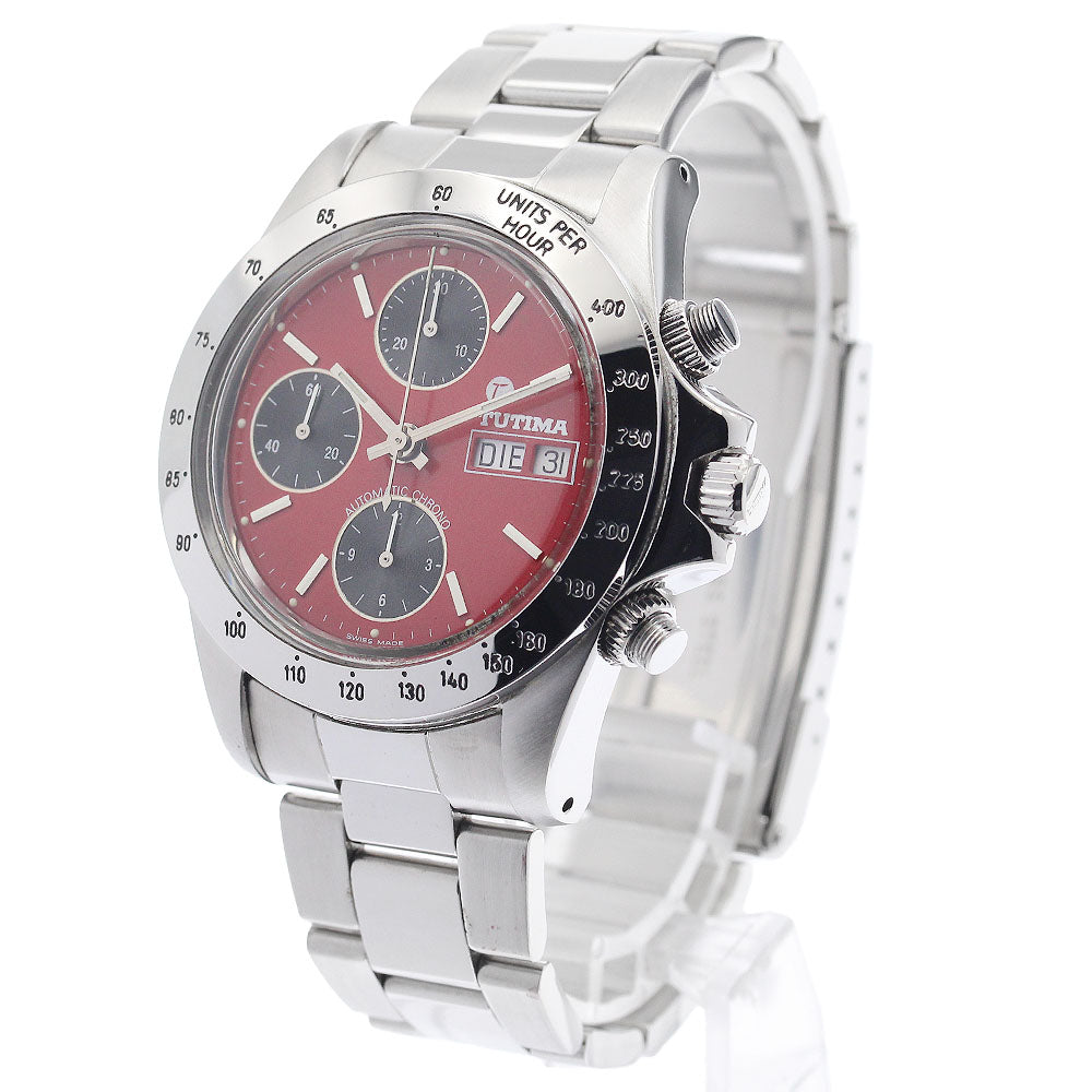 TUTIMA 793 Chronograph day date Black / red Dial Automatic Men's Watch_945857