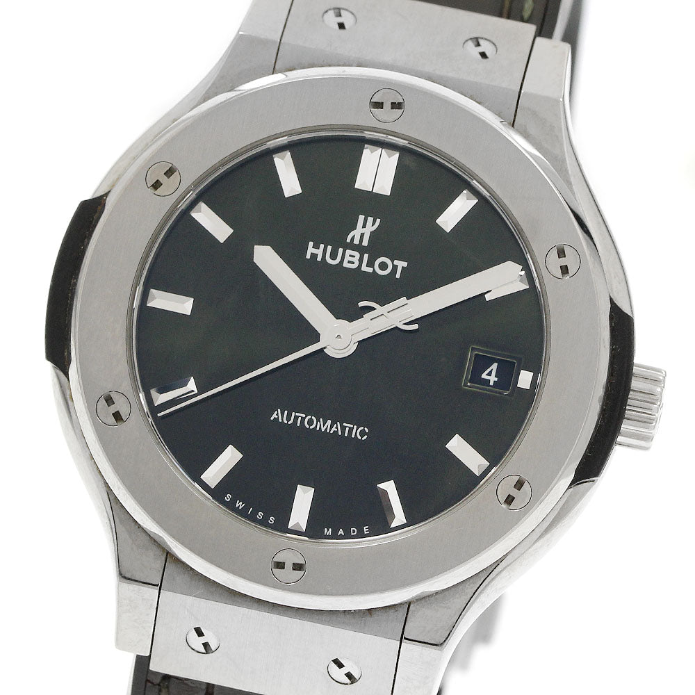 HUBLOT Classic Fusion Titanium Green 565.NX.8970.LR Date green Dial Automatic Boy's Watch_945868