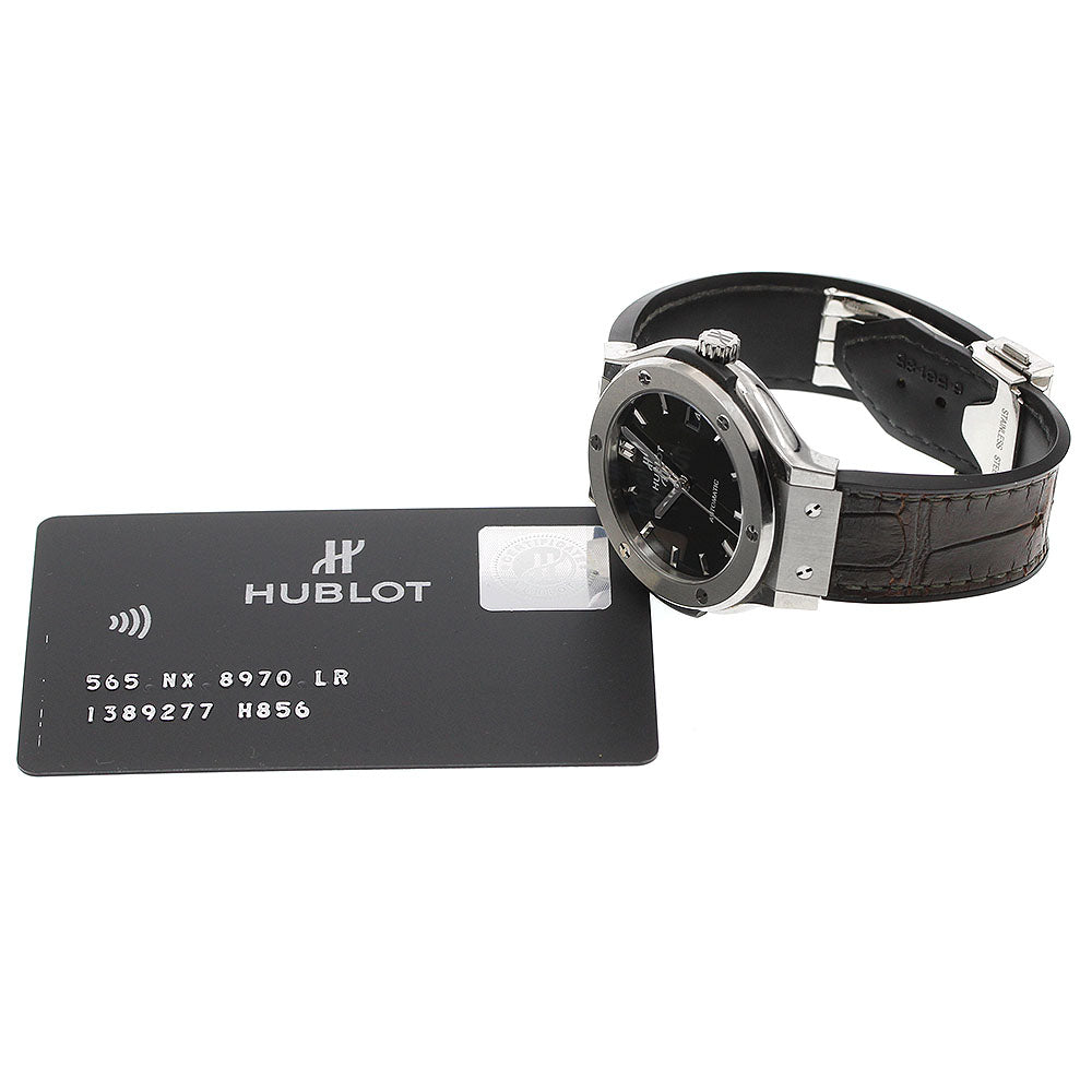 HUBLOT Classic Fusion Titanium Green 565.NX.8970.LR Date green Dial Automatic Boy's Watch_945868