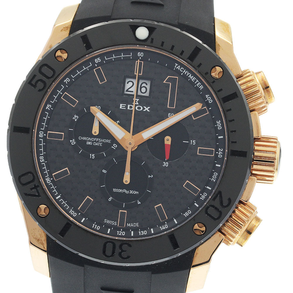 EDOX Chrono Offshore 1 10020-37R-NIR Chronograph Big Date Quartz Men's_945873