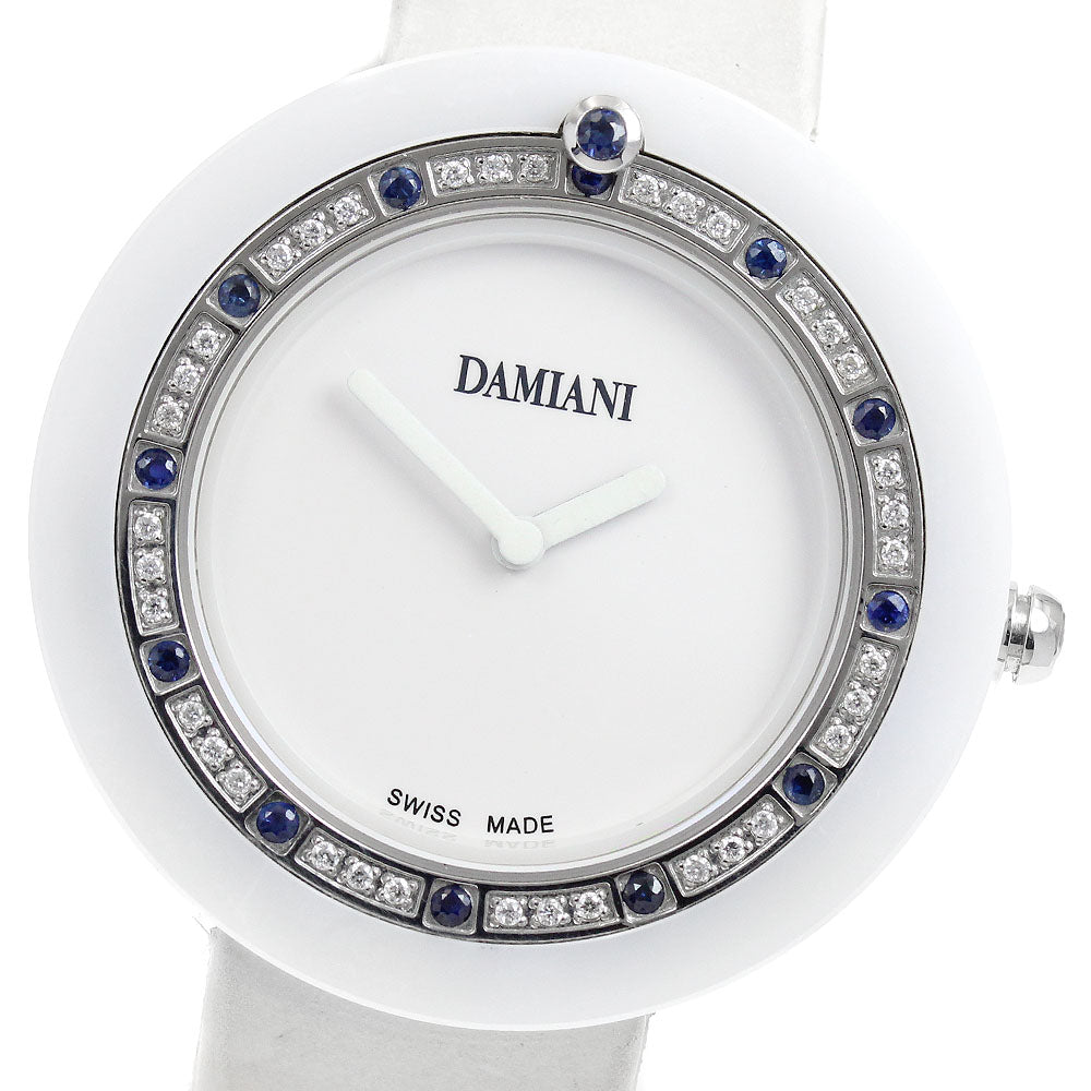 Damiani Belle epoch BCLSSW37 Diamond Sapphire Bezel Quartz Ladies Watch_945894