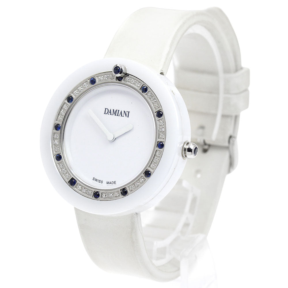 Damiani Belle epoch BCLSSW37 Diamond Sapphire Bezel Quartz Ladies Watch_945894