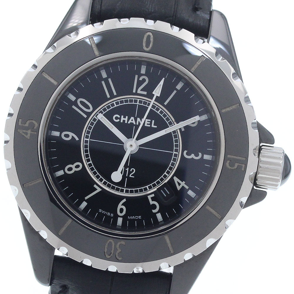CHANEL J12 H0680 Black ceramic date black Dial Quartz Ladies Watch_945899