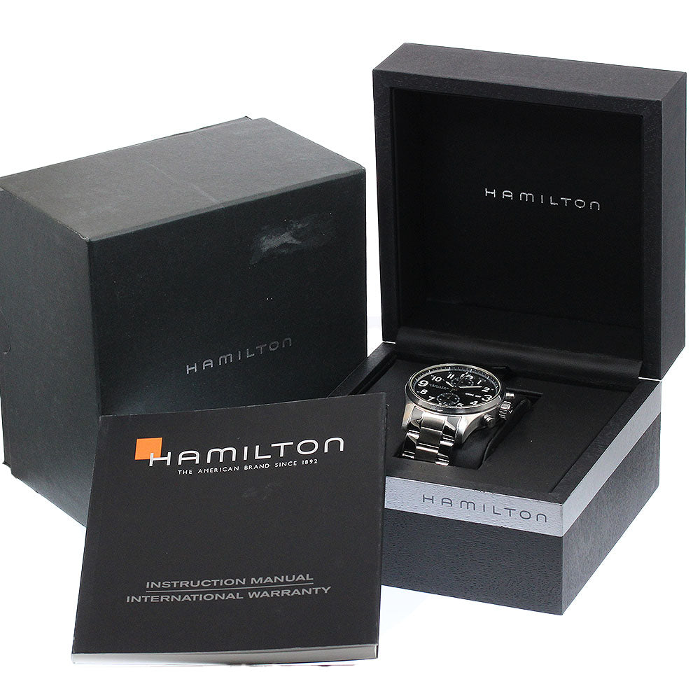 HAMILTON Khaki Officer H717160 Chronograph day date Automatic Men's Watch_945905