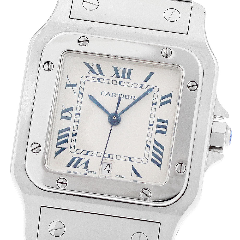 CARTIER Santos GalbeeLM W20018D6 Date beige Dial Quartz Men's Watch_945910