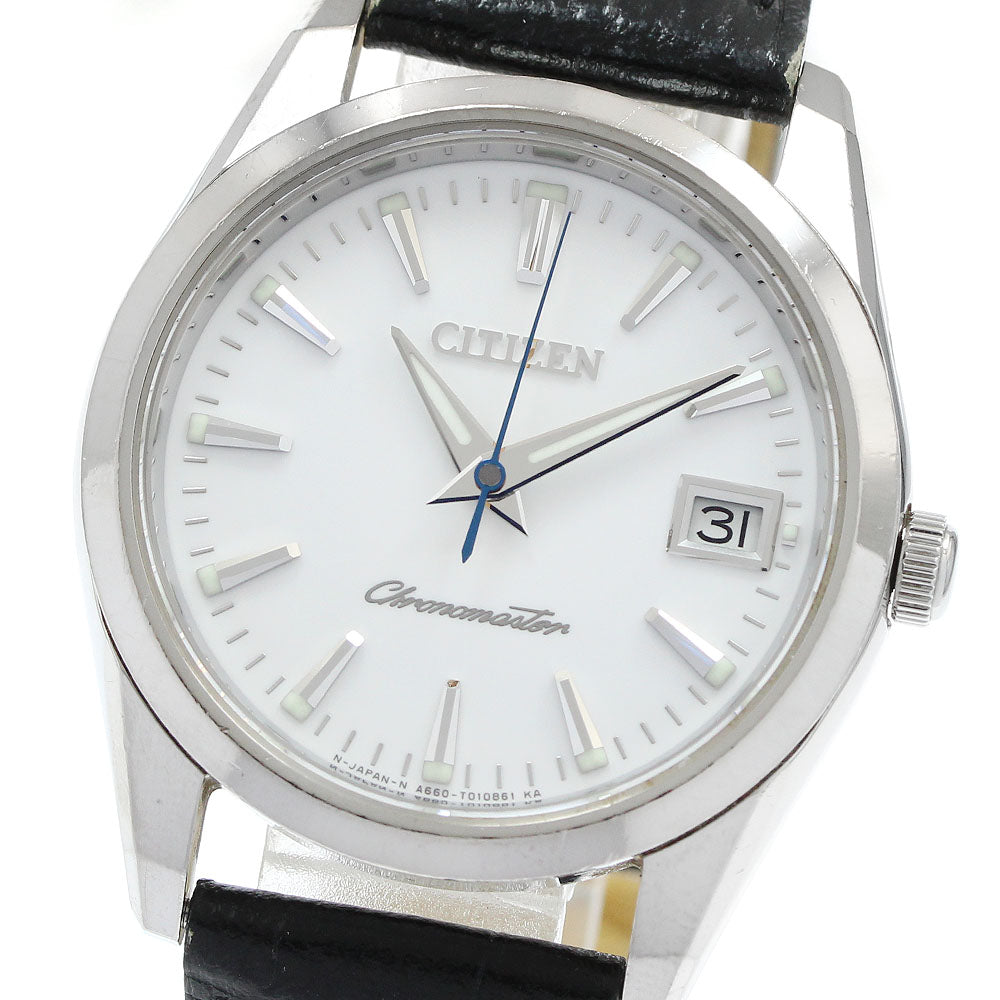 CITIZEN The citizen chronomaster A660-T006591/CTQ57-0934 Date white Dial Quartz Men's Watch_945920