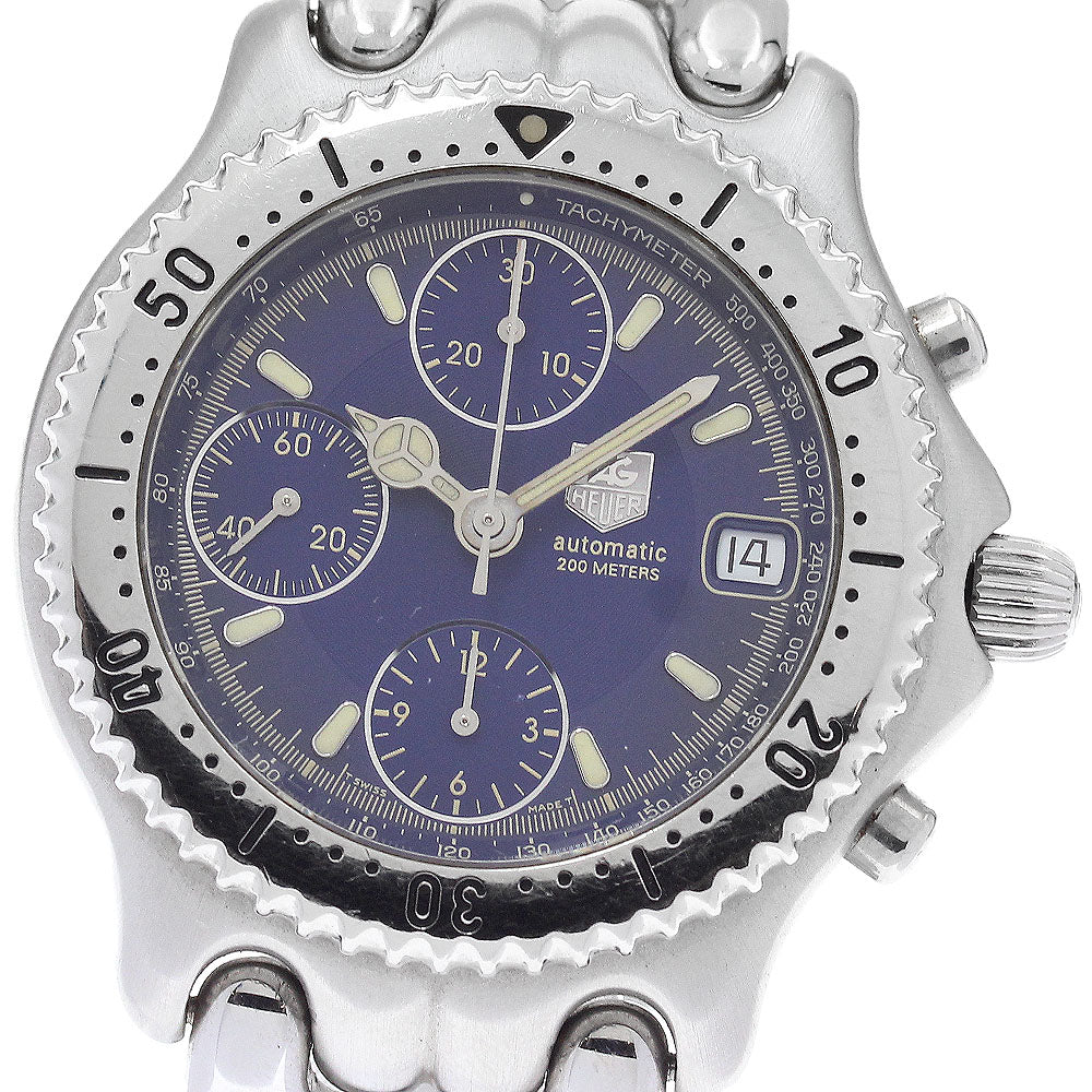 TAG HEUER S/el CG2111-R0 Chronograph Date Navy Dial Automatic Men's Watch_945932
