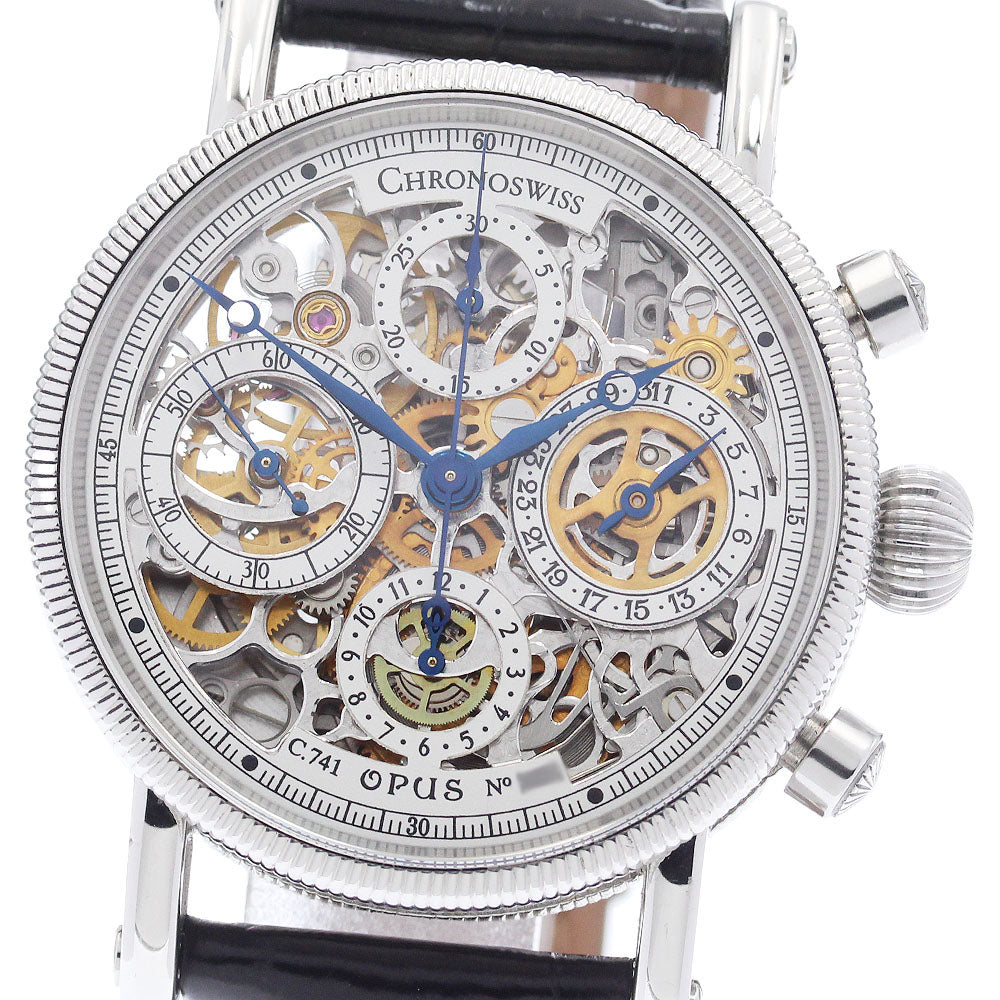 Chronoswiss Opus CH7523S Date Chronograph skeleton Dial Automatic Men's Watch_945934