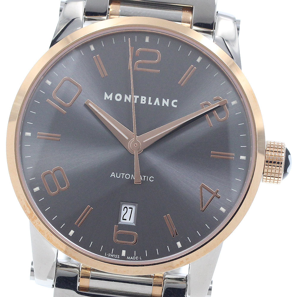 MONTBLANC Time walker 106501/M29430 PG2 tone date Automatic Men's Watch_945954