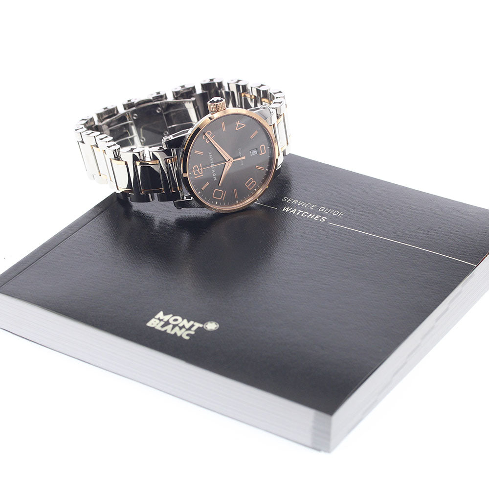 MONTBLANC Time walker 106501/M29430 PG2 tone date Automatic Men's Watch_945954