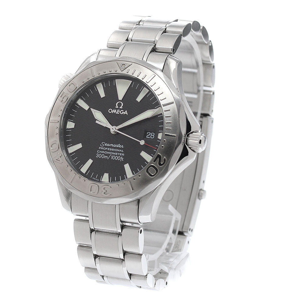 OMEGA Seamaster300 2230.50 WG bezel date black Dial Automatic Men's Watch_945956