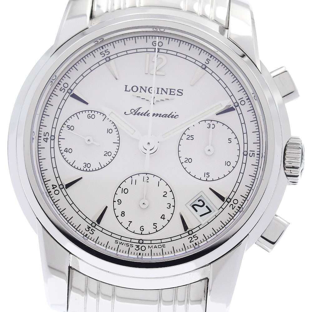 LONGINES Santimier chronograph L2.753.4 Date white Dial Automatic Men's_945966