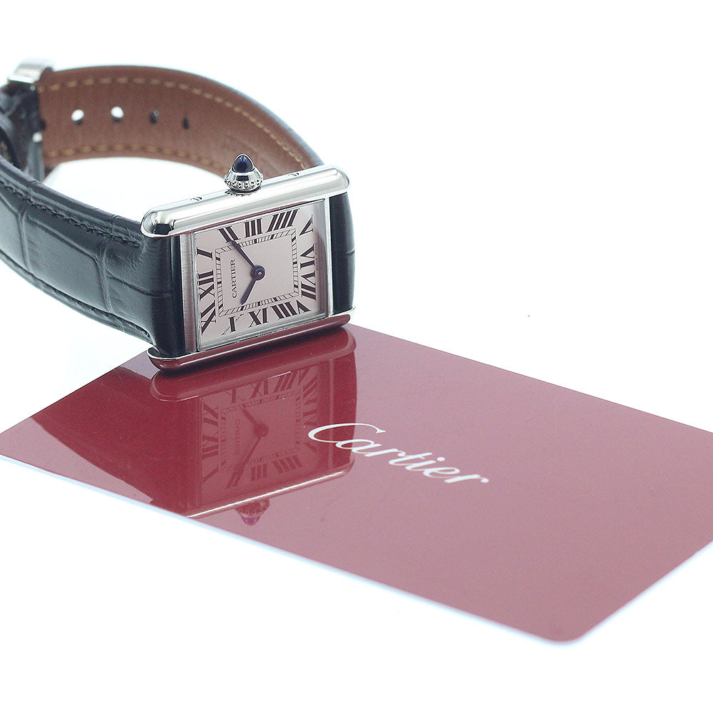 CARTIER tank mast SM WSTA0060 Silver Dial Solar Powered Ladies Watch_945968