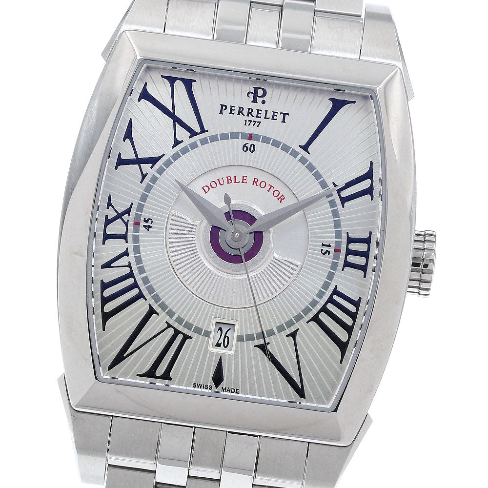 PERRELET Double rotor A1029 Date Silver Dial Automatic Men's Watch_945979
