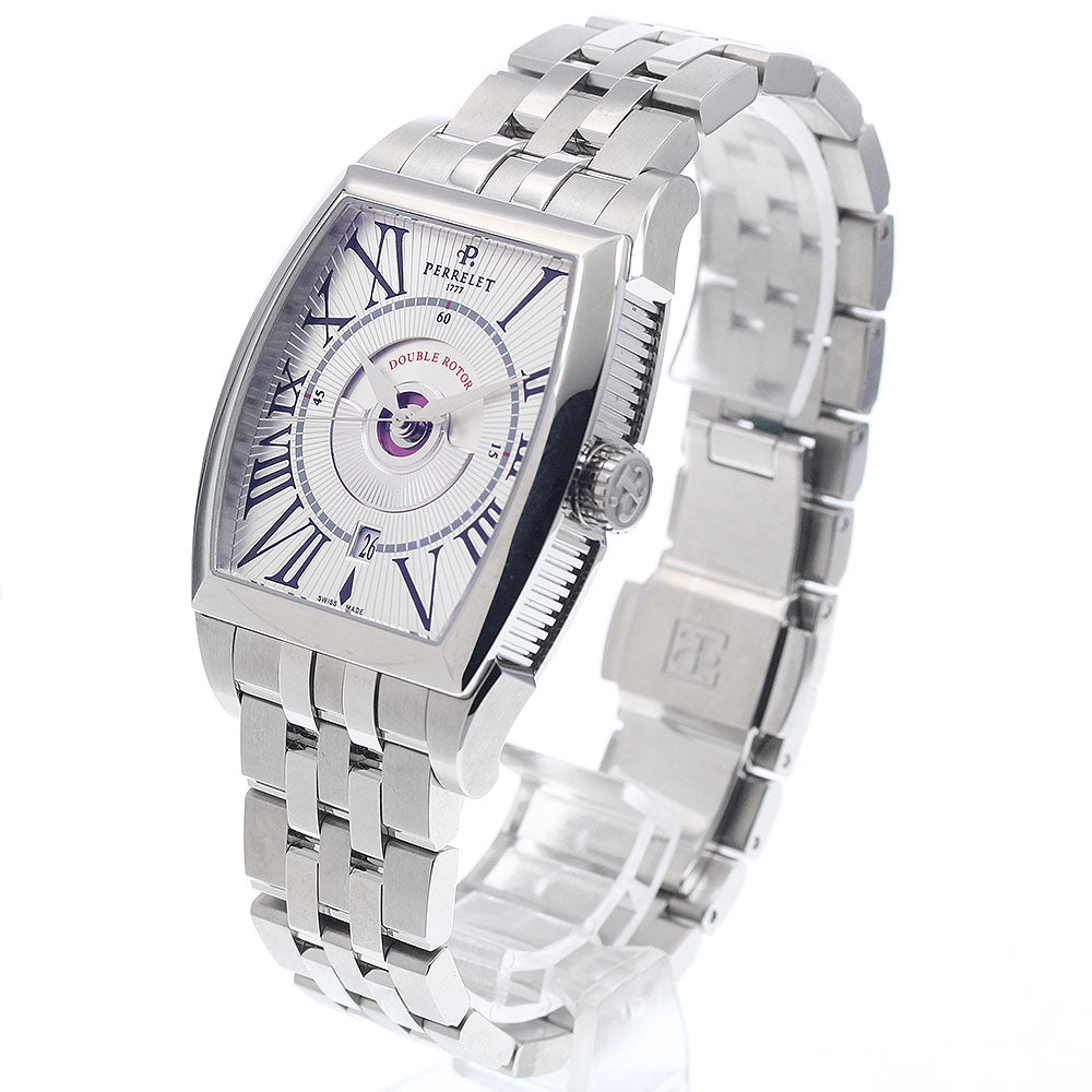 PERRELET Double rotor A1029 Date Silver Dial Automatic Men's Watch_945979