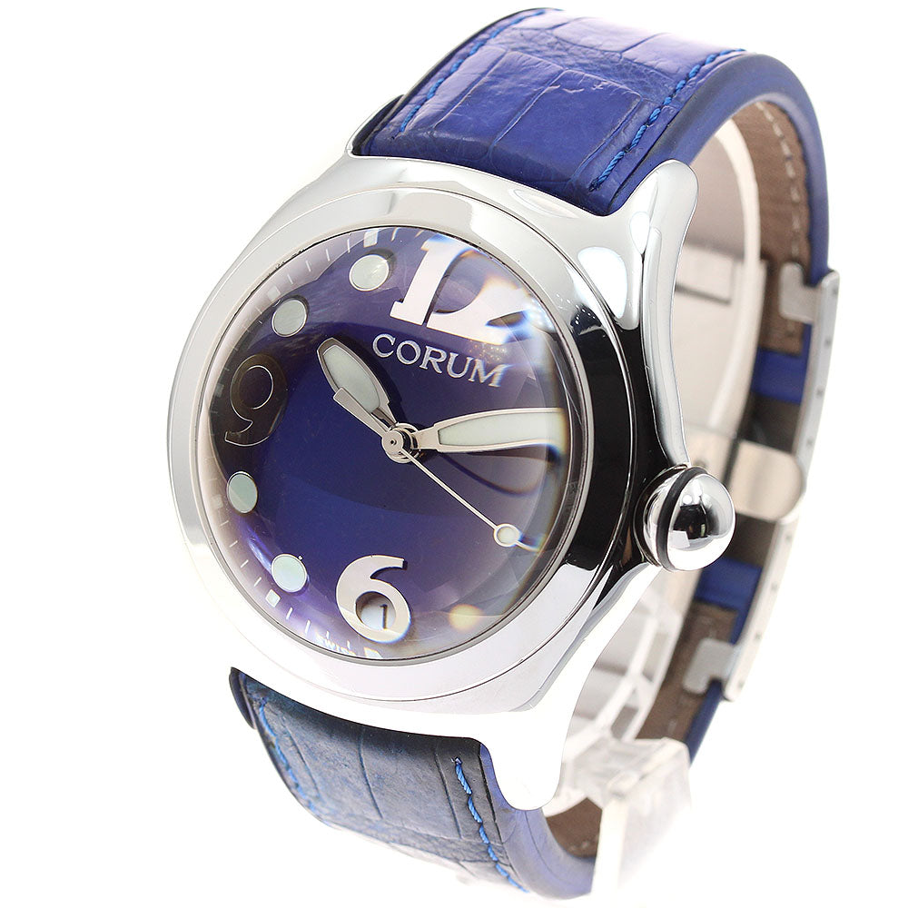 CORUM bubble 163.150.20 Date blue Dial Quartz Men's Watch_945980