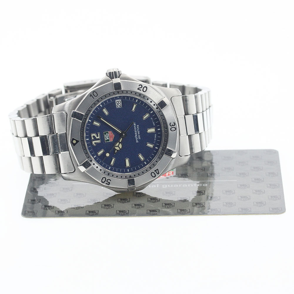 TAG HEUER Professional 200M WK1113 Date blue Dial Quartz Men's Watch_946555