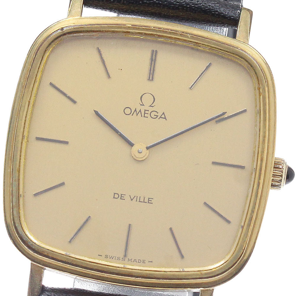 OMEGA De Ville Cal.625 111.0118 Square gold Dial Hand Winding Men's Watch_946556