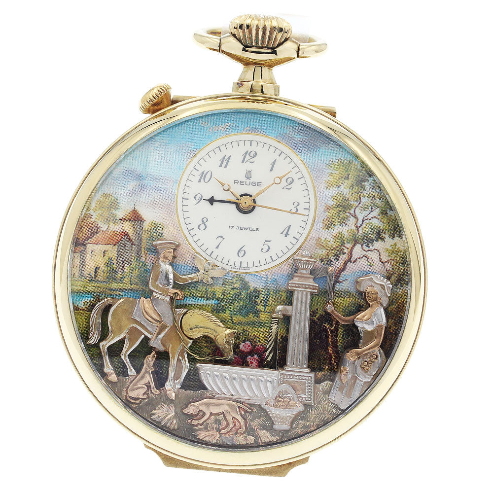 REUGE pocket watch Karakuri music box Hand Winding Men's Pocket watch_946562