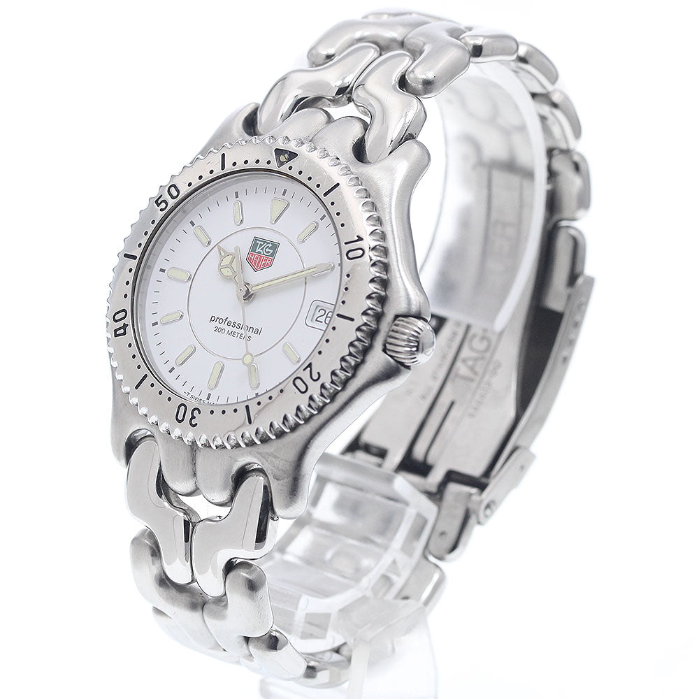 TAG HEUER S/el WG1112-K0 Date white Dial Quartz Men's Watch_946567