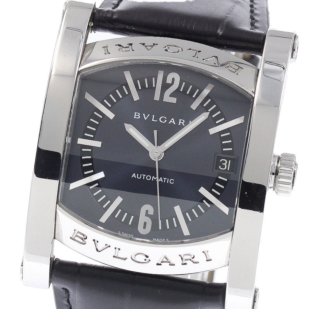 BVLGARI Assioma AA44S Date Navy Dial Automatic Men's Watch_946576