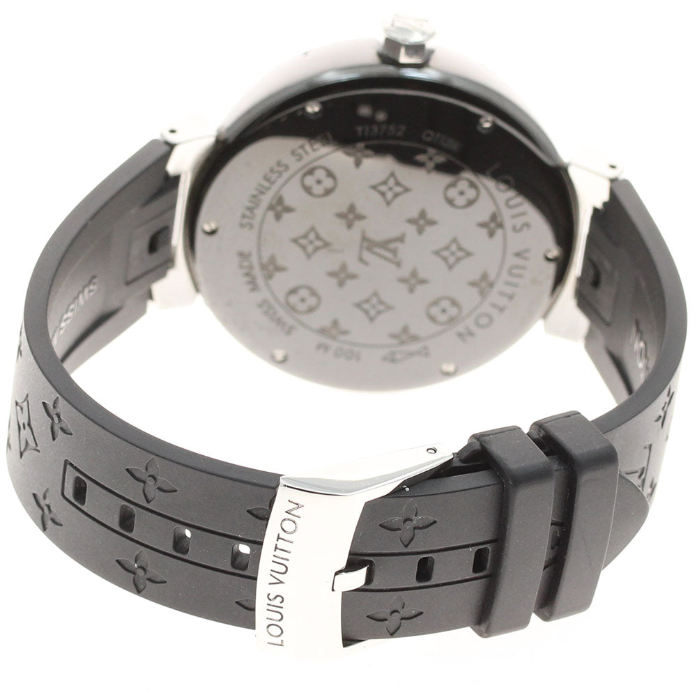 ルイ・ヴィトン LOUIS VUITTON Q113K タンブールインブラック GMT デイト 自動巻き メンズ 内箱付き_946590 公式】CLOSER｜ルイ・ヴィトン LOUIS VUITTON Q113K タンブールイン