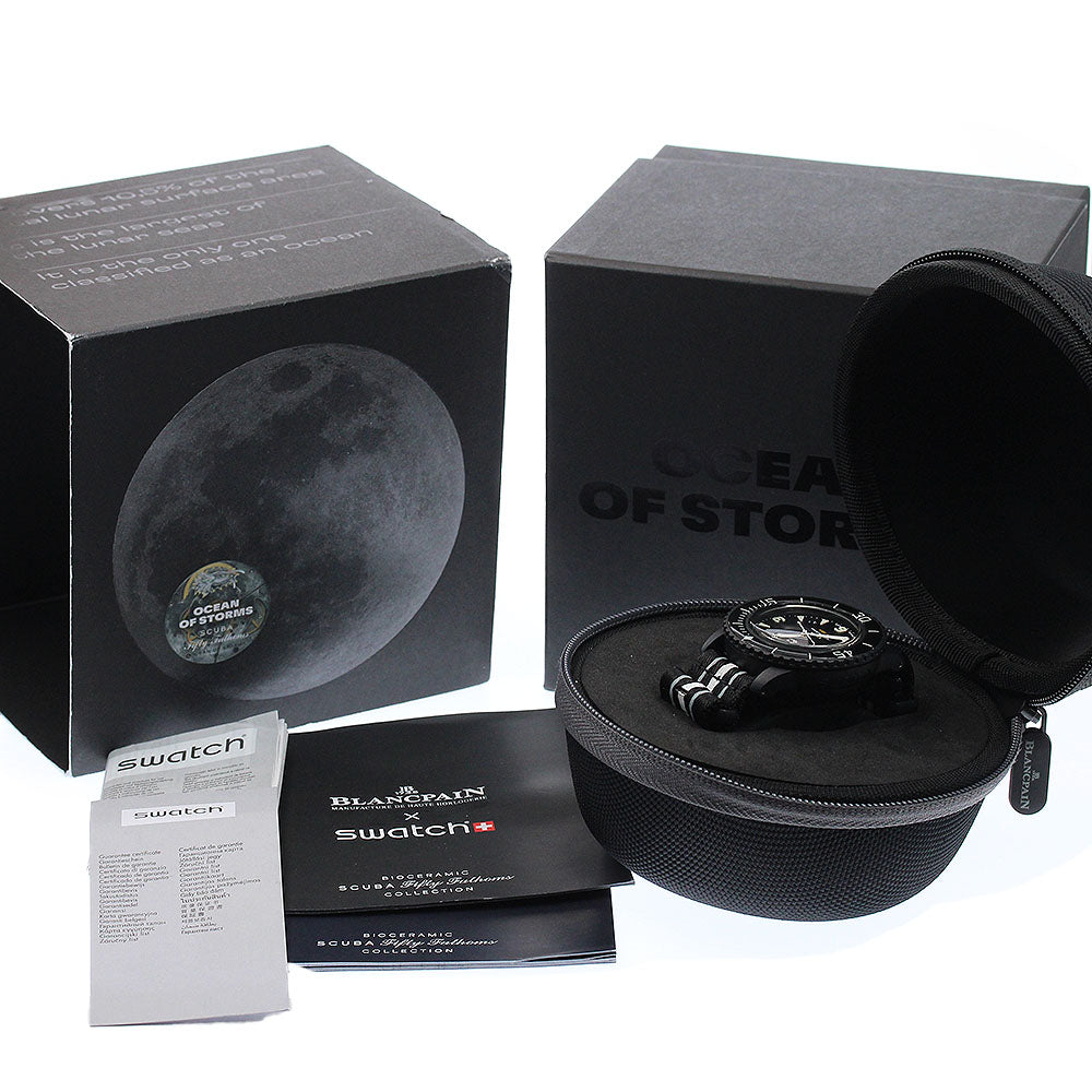 Blancpain Swatch x Blancpain SO35B400 Ocean of Storms AT Men's Watch_946597