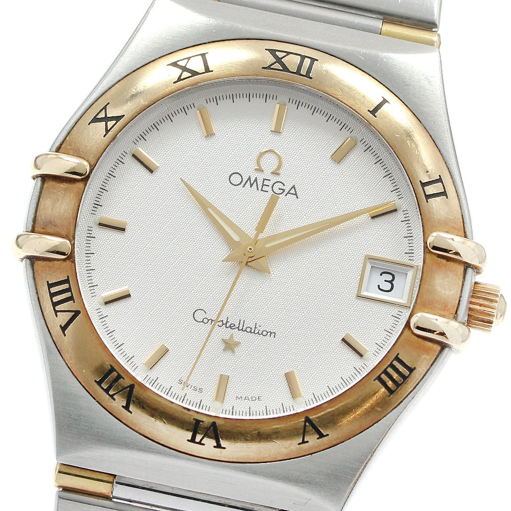 OMEGA Constellation 1312.30 Date Half bar Silver Dial Quartz Men's Watch_946603