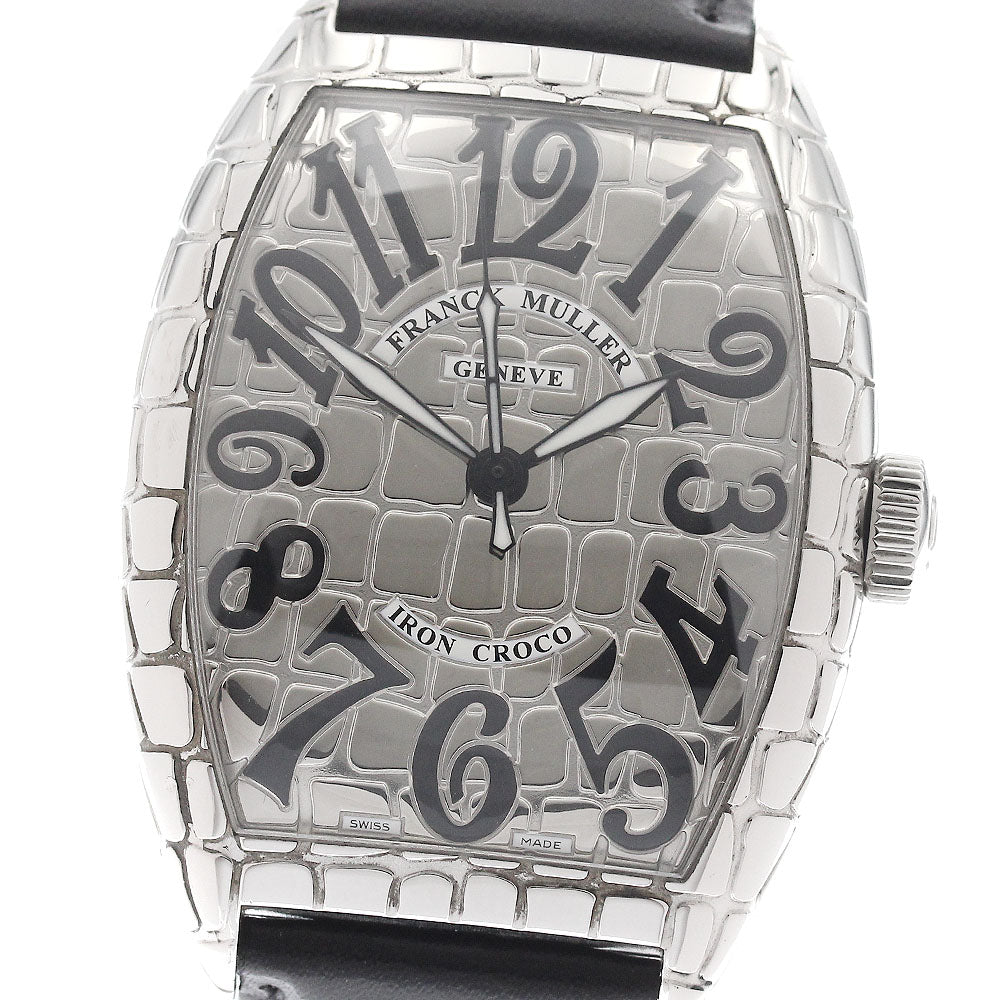 FRANCK MULLER Tonneau Curvex Iron Croc 8880SCIRONCRO Automatic Men's _946614