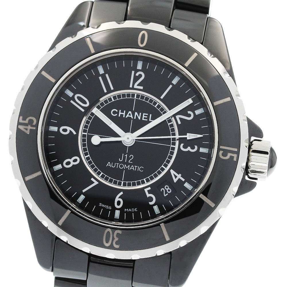 CHANEL J12 H0685 Black Ceramic 38MM Date black Dial Automatic Men's Watch_946621