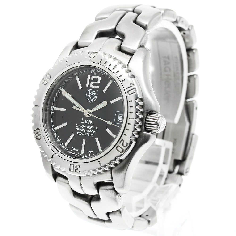 TAG HEUER Link WT5210 Chronometer Date Black Dial Automatic Men's Watch_946640