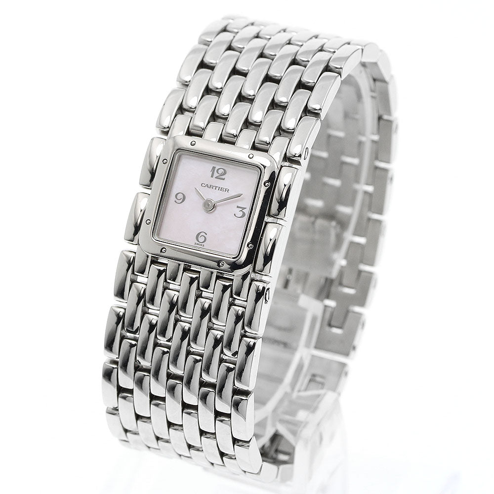 CARTIER PANTHERE Ryuban W61003T9 Pink shell dial Pink shell Dial Quartz Ladies Watch_946652