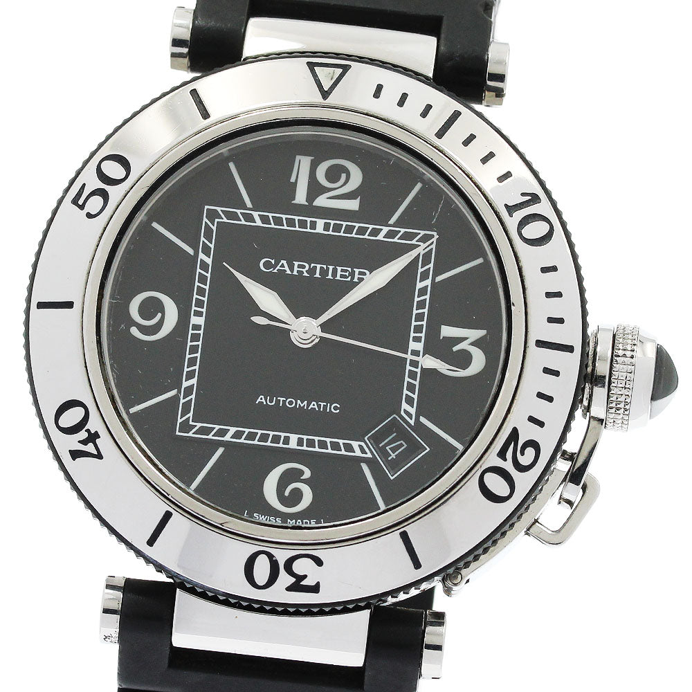CARTIER Pacha Sea timer W31077U2 Date Black Dial Automatic Men's Watch_960037