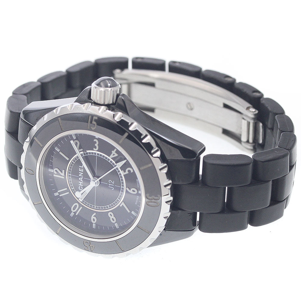 CHANEL J12 H0681 Black ceramic date black Dial Quartz Ladies Watch_946665