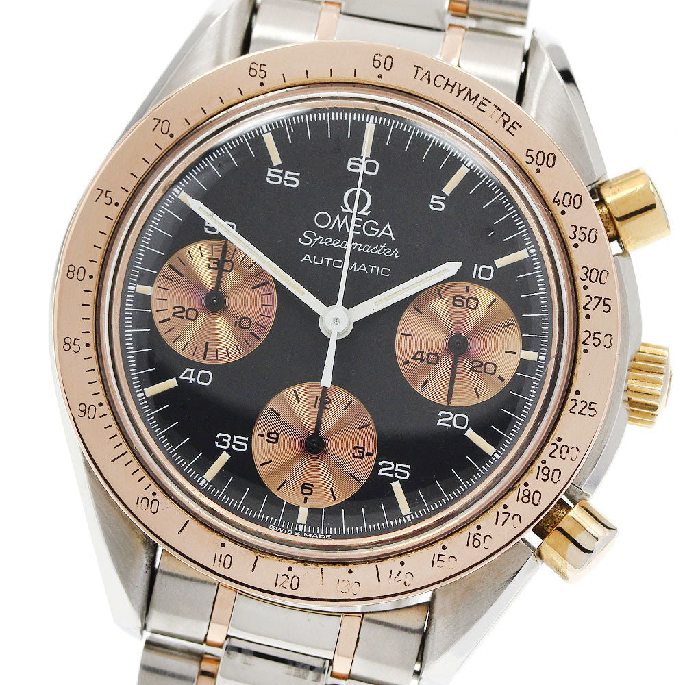 OMEGA Speedmaster 175.0033 PG2 tone chronograph Cal.3220 Black / pink gold Dial Automatic Men's Watch_946666