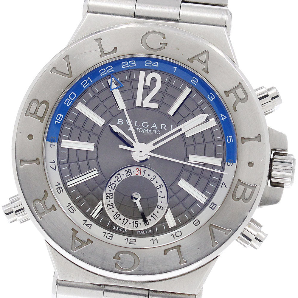 BVLGARI Diagono DG40SGMT GMT Gray Dial Automatic Men's Watch_946678