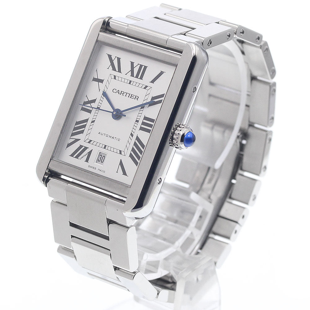 CARTIER Tank solo XL W5200028 Date Silver Dial Automatic Men's Watch_946704